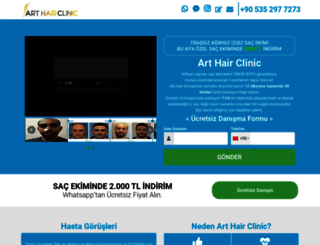 arthairclinic.com screenshot