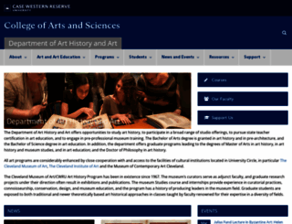 arthistory.case.edu screenshot