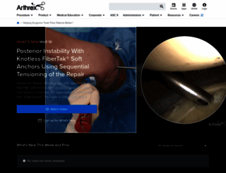 arthrex.io screenshot