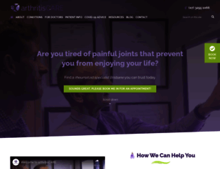 arthritis.com.au screenshot