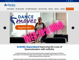 arthritis.org.au screenshot