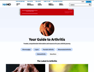 arthritis.webmd.com screenshot