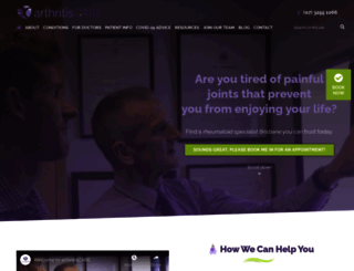 arthritiscare.com.au screenshot