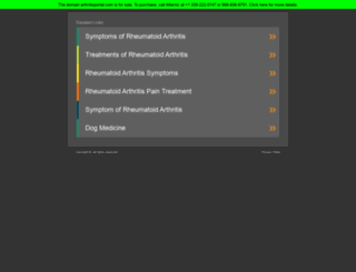 arthritisportal.com screenshot