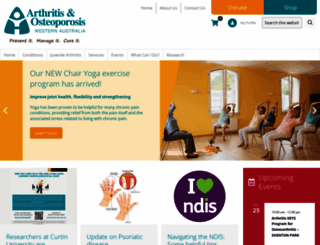 arthritiswa.org.au screenshot