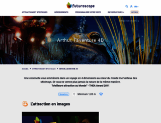 arthur-futuroscope.com screenshot