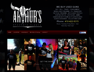 arthursshooterssupply.com screenshot