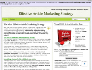 article-marketing-strategy.com screenshot