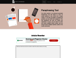 article-rewriter-tool.com screenshot