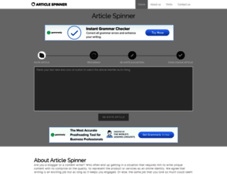 article-spinner.co screenshot