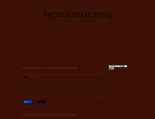 articledirectory.weebly.com screenshot
