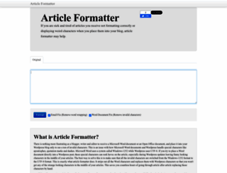 articleformatter.com screenshot