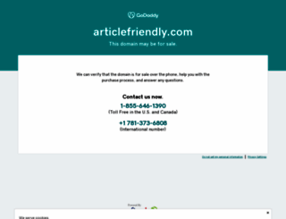articlefriendly.com screenshot