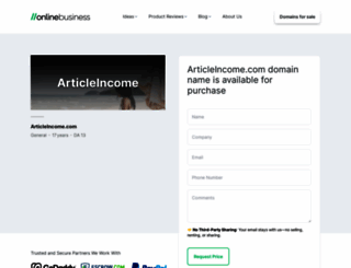 articleincome.com screenshot