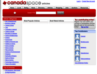 articles.canadaspace.com screenshot