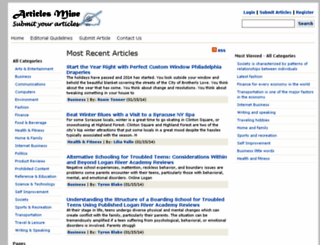 articlesmine.com screenshot