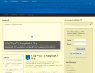 articlespeedway.com screenshot