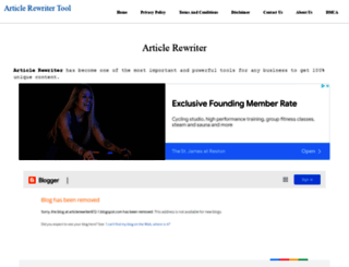 articlesrewriter.com screenshot