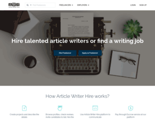 articlewriterhire.com screenshot