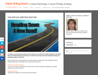 articlewritingdoctor.com screenshot