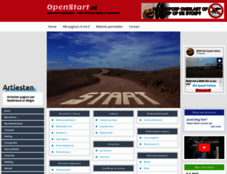 artiesten.openstart.nl screenshot