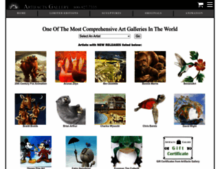 artifactsgallery.com screenshot