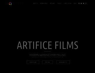 artificefilms.com screenshot