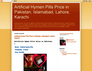 artificialhymenpillspriceinpakistan.blogspot.com screenshot
