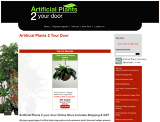 artificialplants2yourdoor.com.au screenshot