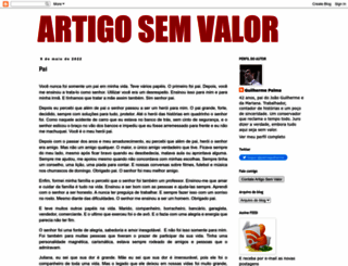 artigosemvalor.blogspot.com screenshot