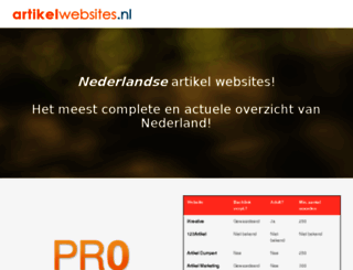 artikelwebsites.nl screenshot