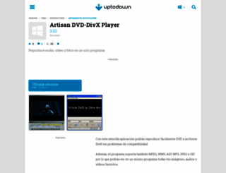 artisan-dvd-divx-player.uptodown.com screenshot