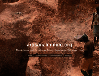 artisanalmining.org screenshot