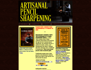artisanalpencilsharpening.com screenshot