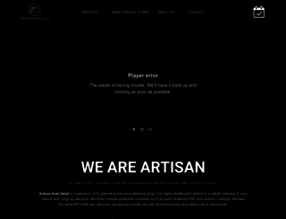 artisanautodetail.com screenshot