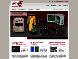 artisancontrols.com screenshot