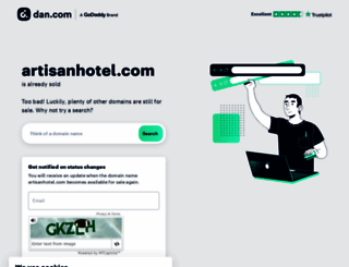 artisanhotel.com screenshot