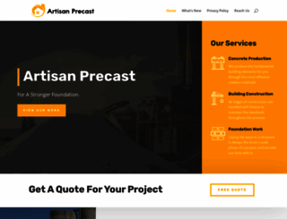 artisanprecast.com screenshot