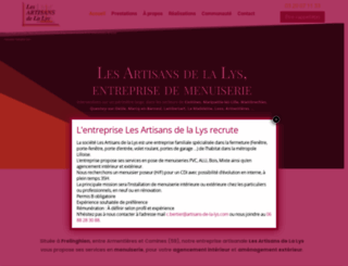 artisans-de-la-lys.com screenshot