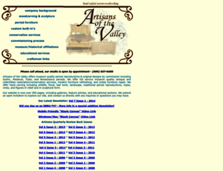 artisansofthevalley.com screenshot