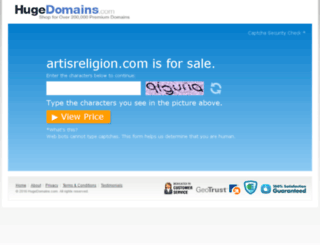 artisreligion.com screenshot