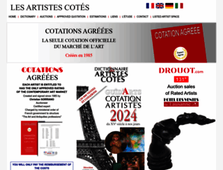 artistescotes.com screenshot