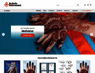 artisticadornment.com screenshot