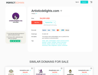 artisticdelights.com screenshot