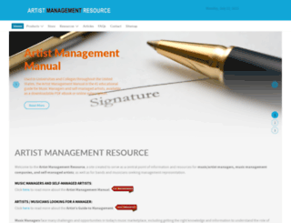 artistmanagementresource.com screenshot