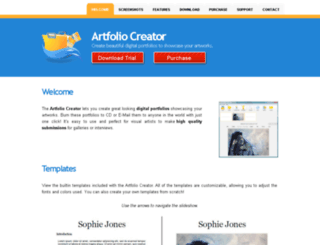 artists-portfolio-creator.com screenshot