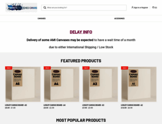 artists-stretched-canvas.co.uk screenshot