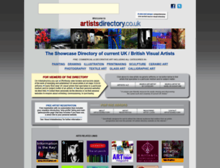 artistsdirectory.co.uk screenshot
