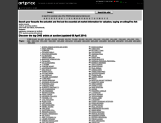 artistsearch.com screenshot