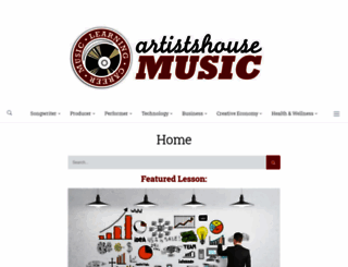 artistshousemusic.org screenshot